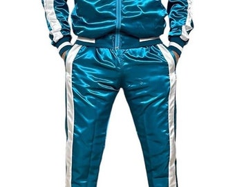 Satin jogging suit best sale
