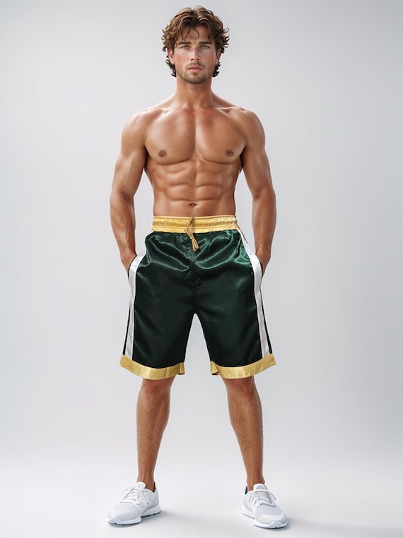 Kith×  Satin Boxing Shorts Kith x Tommy Hilfiger Satin Boxing Shorts - Red, 14