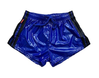 Short de sprint de sport en nylon PU avec short rétro élastique