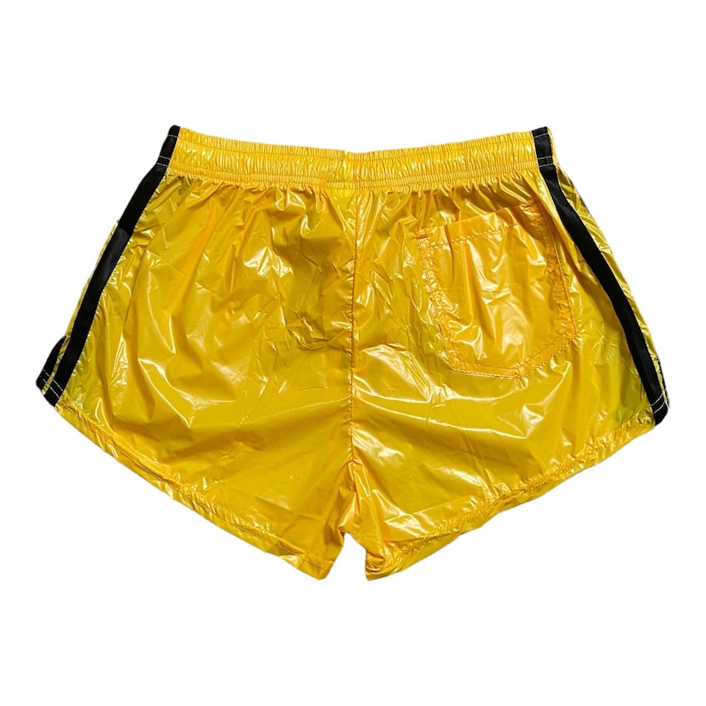 PU Nylon Sport Sprint Shorts mit Gummizug Retro Shorts Bild 3