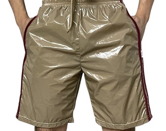 Nylon Comfort: Premium PU Shorts for Active Days