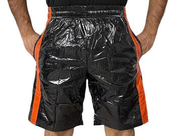 Simply Elegant: Step Out in Style with PU Nylon Shorts