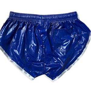 PU Nylon High Cut Sport Sprint Shorts mit Gummizug Retro Shorts Bild 4