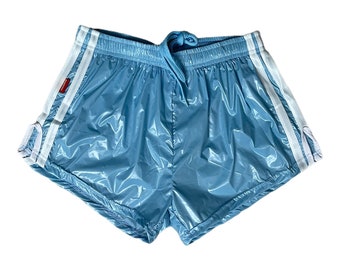 PU Nylon Sport Sprint Shorts mit Gummizug Retro Shorts