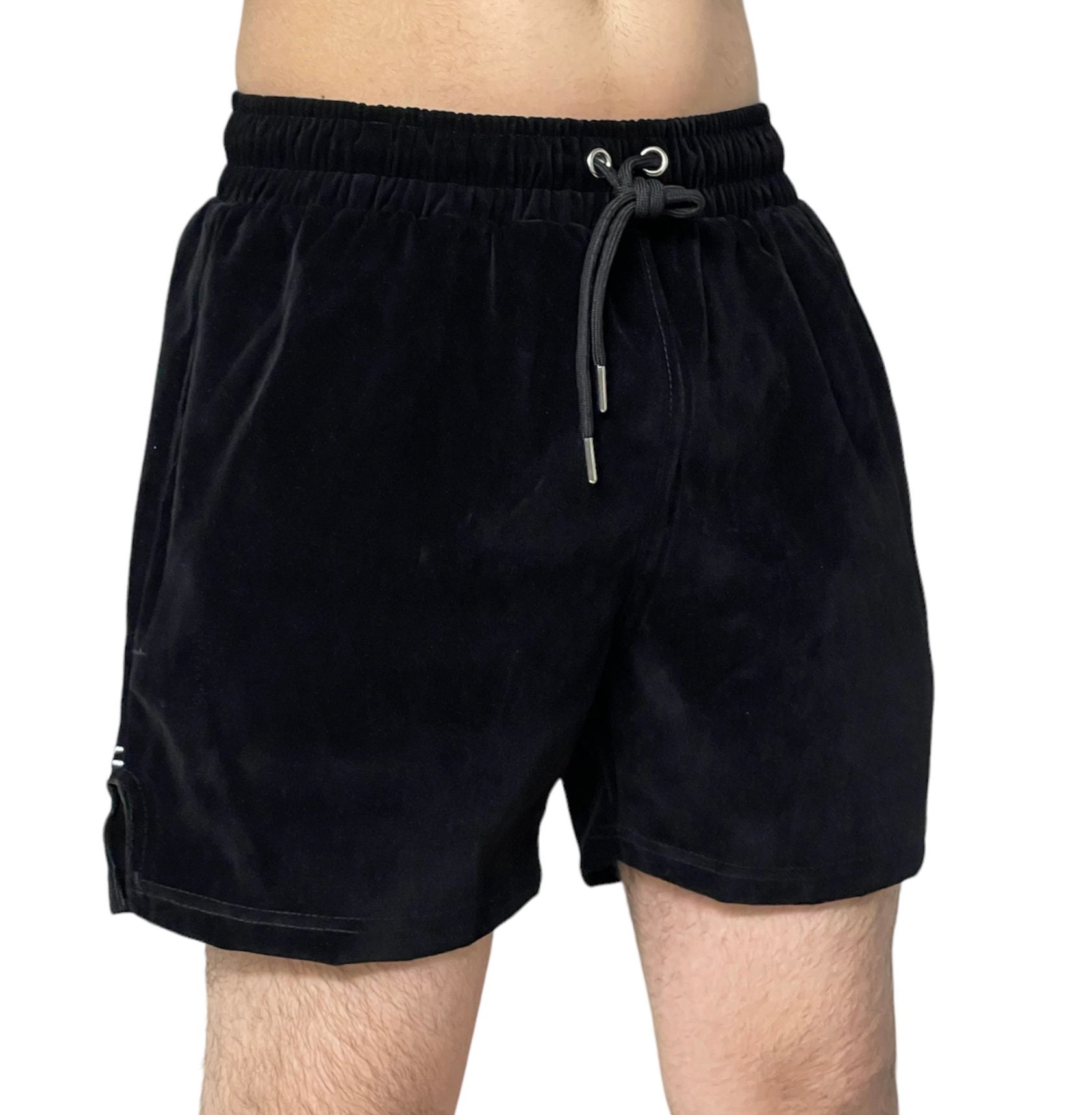 Mens velvet shorts hotsell