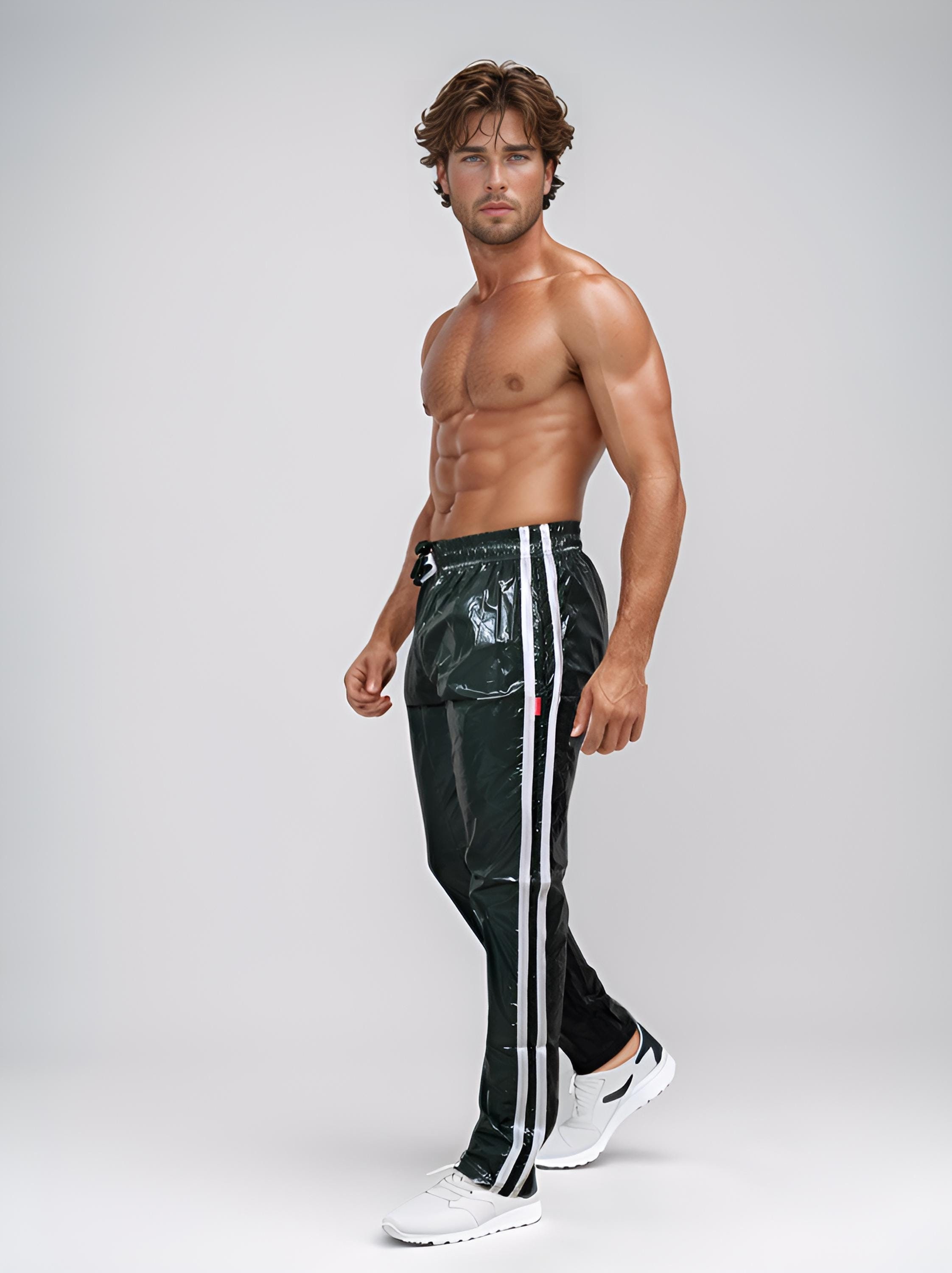 Shiny Green PU Nylon Sport Jogging Trouser Glossy PU Nylon Pants Etsy Ireland
