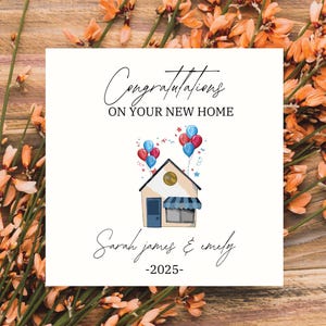Gepersonaliseerde digitale kaart New Home - New Home-cadeau - Gefeliciteerd met je nieuwe huis - Happy Moving Day - New Home-kaart voor vrienden
