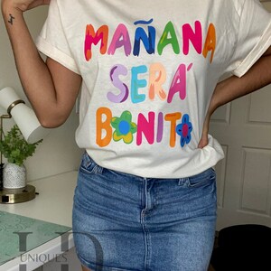 Manana sera bonito shirt| Karol G shirt| Gift for her| Karol g fan shirt| Gift for her shirt| La bichota shirt| bichota shirt| Natural color