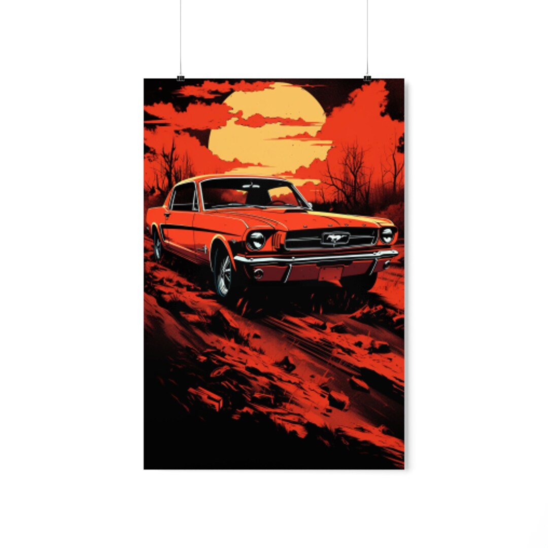 Mustang Poster Old Mustang Car Poster Red Car Car Art Etsy mustang-poster-old-mustang-car-poster-red-car-car-art-etsy