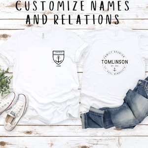 Camisa de reunión familiar / Camiseta de grupo personalizada / Vacaciones familiares personalizadas / Camisa a juego familiar / Camisa de fiesta de grupo / Reunión familiar