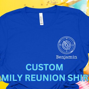 Camisa de reunión familiar / Camiseta de grupo personalizada / Vacaciones familiares personalizadas / Camisa a juego familiar / Camisa de fiesta de grupo / Camisa de reunión familiar