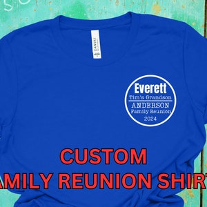 Camisa de reunión familiar / Camiseta de grupo personalizada / Vacaciones familiares personalizadas / Camisa a juego familiar / Camisa de fiesta de grupo / Sudadera familiar