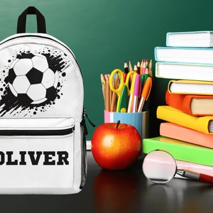 Custom Bookbag | Personalized Bag | Kid&#39;s Bookbag | Back to School | Kids School Backpack | Soccer Gift | Soccer Bag | Custom School Bag