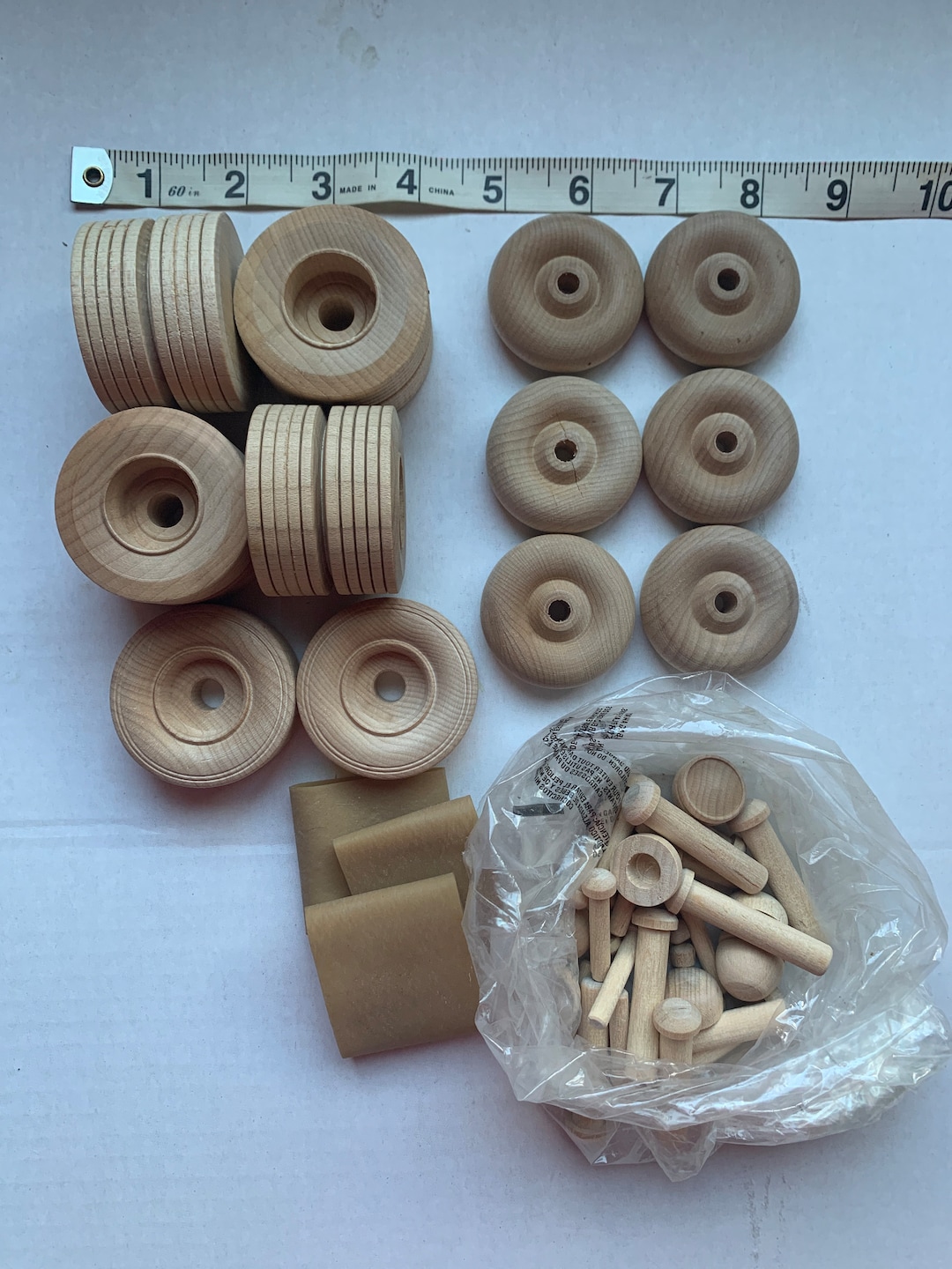 Wooden Toy Wheels Axles Lug-nuts Model Car - Etsy