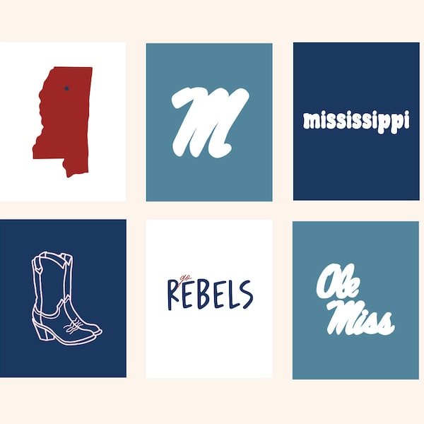 Ole Miss Wall Art - Etsy