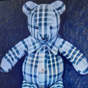 Custom Memory Bear Made From Your Loved Ones Clothing