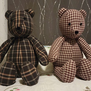 Memorial Bears Made With Loved Ones Clothing