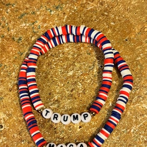 President Trump Beaded Bracelet | Trump Bracelet | Make America Great Again Bracelet | Trump 2024 | 2024 Election Trump 24 | MAGA