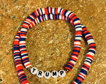 President Trump Beaded Bracelet | Trump Bracelet | Make America Great Again Bracelet | Trump 2024 | 2024 Election Trump 24 | MAGA