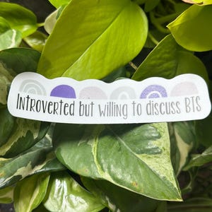 BTS Introverted but Willing to Discuss BTS Sticker