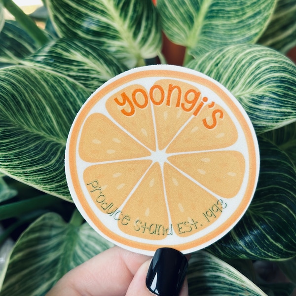 BTS Yoongi's Produce Stand Sticker