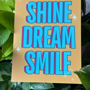 BTS Shine Dream Smile 5x7 Art Print