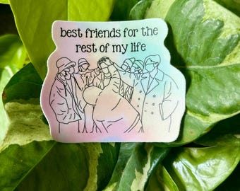 BTS Jin&#39;s Enlistment Best Friends Sticker