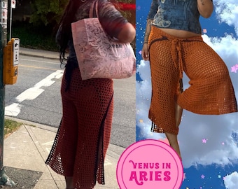 Made to Order Crochet Wrap Pants Beach Cover Ups