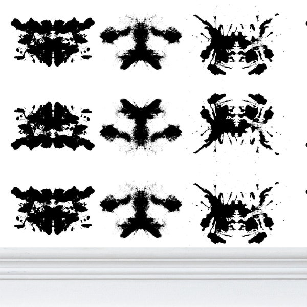 Inkblot Wallpaper - Etsy