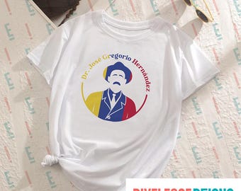Doctor Jose Gregorio Hernandez, PNG Digital File, Tricolor Silhouette Venezuela Name, Santo de Venezuela,  Ready to Print,  Instant Download