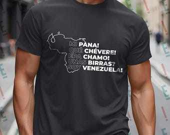 Venezuelan Map with Popular Phrases png, Mi pana, que chevere, epa chamo, soy Venezuela png, frases venezolanas png, Venezuelan  phrases png