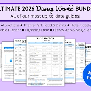 WDW Ultimate Planning Bundle - Manèges, nourriture et repas, Lightning Lane et plus