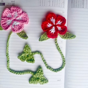 Crochet Flower Bookmark Pattern
