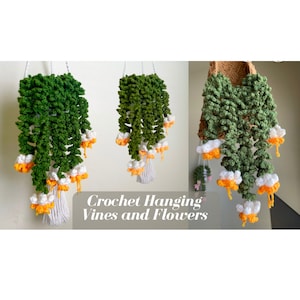 Crochet Vines with Dangling Flowers Pattern