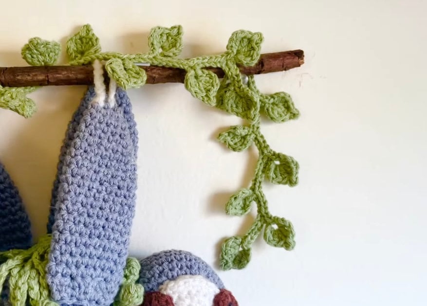 Crochet Leaf Branch Pattern