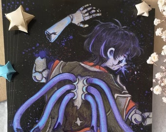 The puppet, reborn. (Scaramouche / Wanderer) (Genshin print)