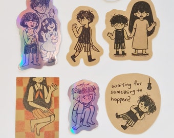 OMORI doodle sticker set