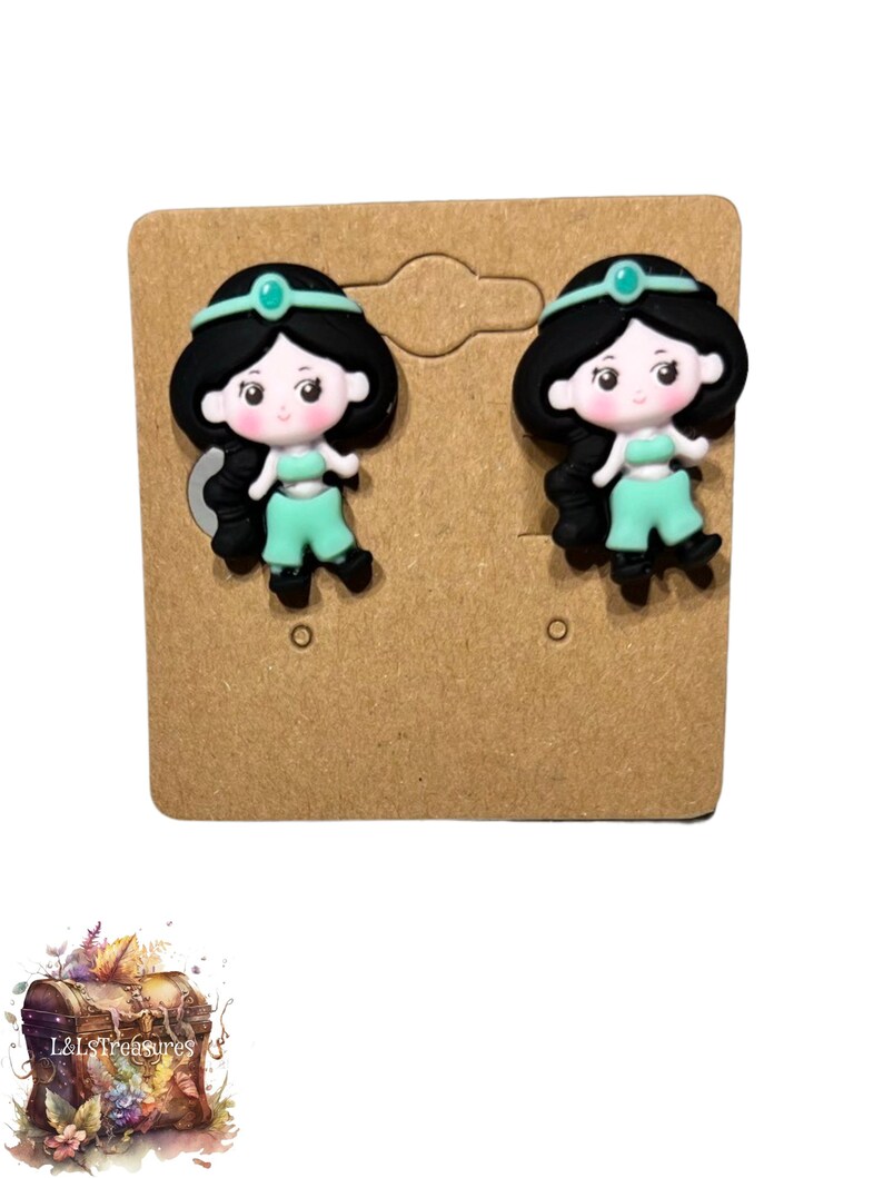 Set of 9 Princess Clipon Earrings Dress up Accessory Princess Earrings