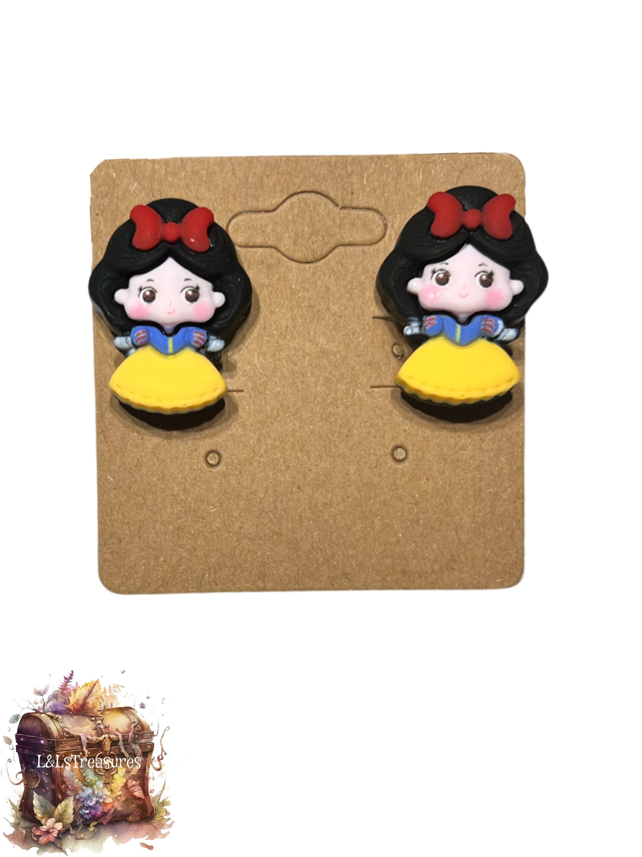 Set of 9 Princess Clipon Earrings Dress up Accessory Princess Earrings