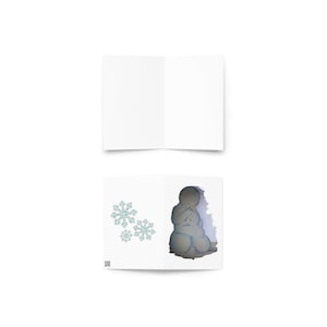 Carte de Noël bonhomme de neige