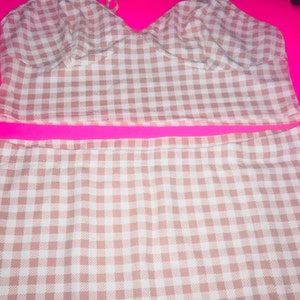 Summer Ending Sale, PLUS SIZE, Crop Top Cute Pattern, with Side Slit Skirt Set, Size 3x , Free Shipping!!