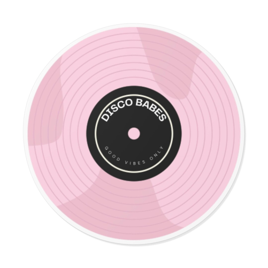 Disco Babes Round Vinyl Stickers - Etsy
