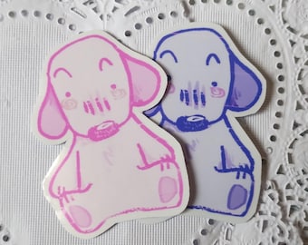 Pink Snoopy Vinyl Sticker: Laptop Dekor, Fan Art (3 in)