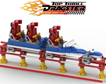TOP THRILL DRAGSTER - Blauer Zug - Cedar Point ( nur Anleitung und Teileliste )