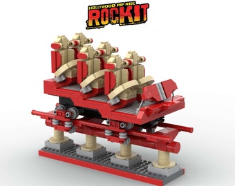 HOLLYWOOD Rip Ride Rockit - Universal Studios Florida ( only instructions and parts list )