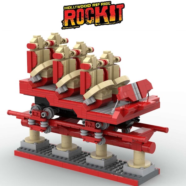 HOLLYWOOD Rip Ride Rockit - Universal Studios Florida ( only instructions and parts list )