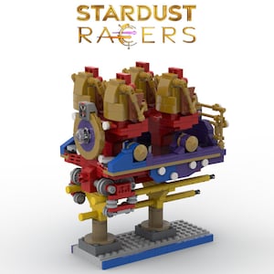 Último coche de STARDUST RACERS - Universo épico de Universal (solo instrucciones y lista de piezas)