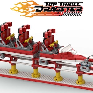 TOP THRILL DRAGSTER - Red train - Cedar Point ( only instructions and parts list )