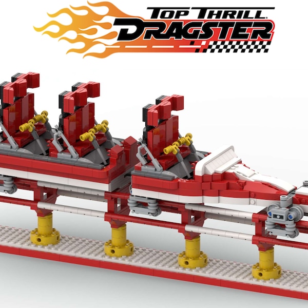 TOP THRILL DRAGSTER - Red train - Cedar Point ( only instructions and parts list )