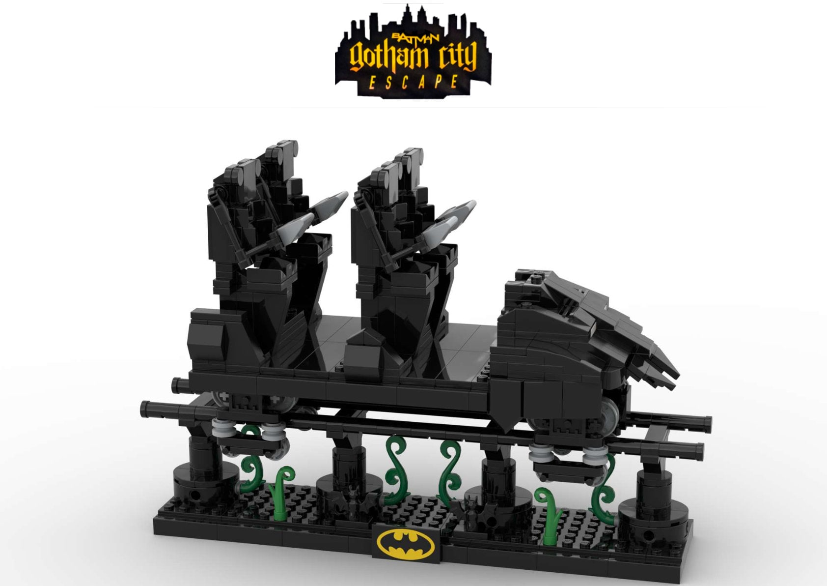 GOTHAM CITY ESCAPE - Parque Madrid ( only instructions and parts list )